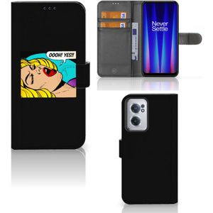 OnePlus Nord CE 2 Wallet Case met Pasjes Popart Oh Yes