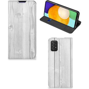 Samsung Galaxy A03s Book Wallet Case White Wood
