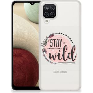 Samsung Galaxy A12 Telefoonhoesje met Naam Boho Stay Wild