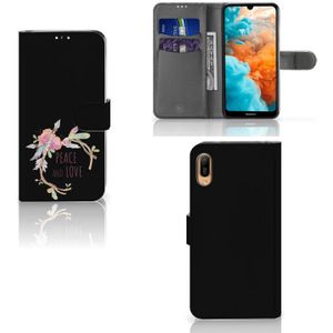 Huawei Y6 (2019) Leuk Hoesje Boho Text