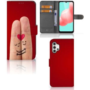 Samsung Galaxy A32 5G Wallet Case met Pasjes Liefde - Origineel Romantisch Cadeau