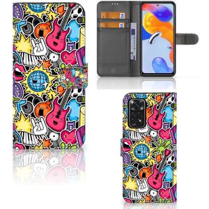 Xiaomi Redmi Note 11 Pro 5G/4G Wallet Case met Pasjes Punk Rock