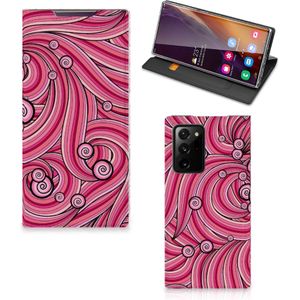 Samsung Galaxy Note 20 Ultra Bookcase Swirl Pink