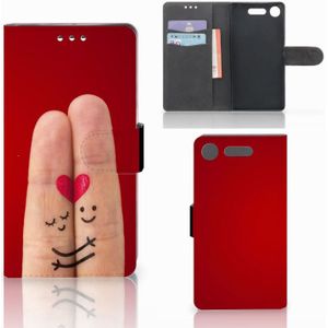 Sony Xperia XZ1 Wallet Case met Pasjes Liefde - Origineel Romantisch Cadeau