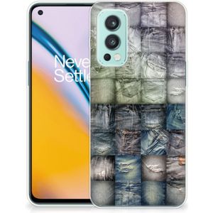 Silicone Back Cover OnePlus Nord 2 5G Spijkerbroeken