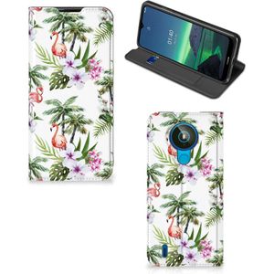 Nokia 1.4 Hoesje maken Flamingo Palms