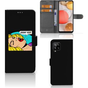 Samsung Galaxy A42 5G Wallet Case met Pasjes Popart Oh Yes