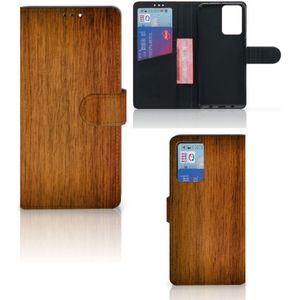 Xiaomi Redmi Note 10 Pro Book Style Case Donker Hout