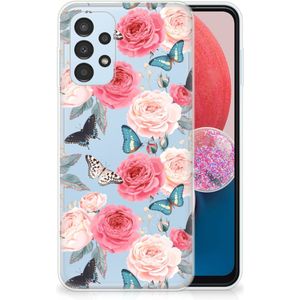 Samsung Galaxy A13 4G TPU Case Butterfly Roses