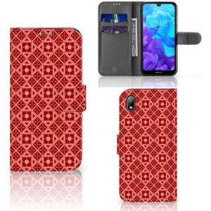 Huawei Y5 (2019) Telefoon Hoesje Batik Rood