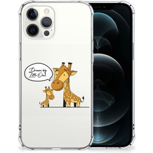 iPhone 12 Pro Max Stevig Bumper Hoesje Giraffe