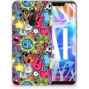 Huawei Mate 20 Lite Silicone Back Cover Punk Rock