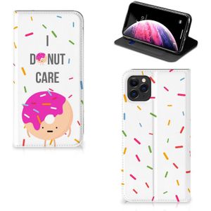 Apple iPhone 11 Pro Max Flip Style Cover Donut Roze