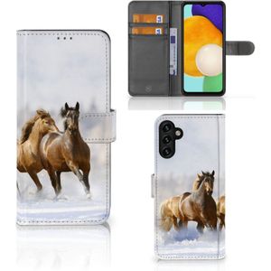 Samsung Galaxy A04s | Samsung Galaxy A13 5G Telefoonhoesje met Pasjes Paarden