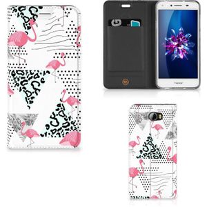 Huawei Y5 2 | Y6 Compact Hoesje maken Flamingo Triangle