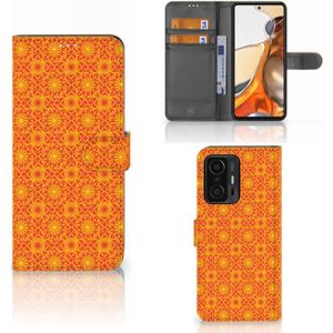 Xiaomi 11T | 11T Pro Telefoon Hoesje Batik Oranje