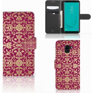 Wallet Case Samsung Galaxy J6 2018 Barok Pink