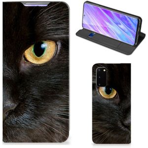 Samsung Galaxy S20 Hoesje maken Zwarte Kat