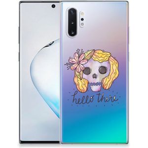 Silicone Back Case Samsung Galaxy Note 10 Plus Boho Skull