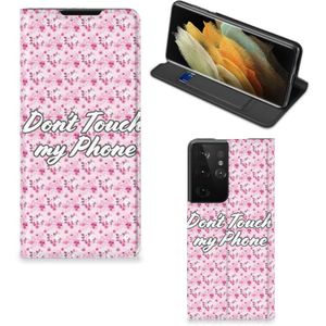 Samsung Galaxy S21 Ultra Design Case Flowers Pink DTMP