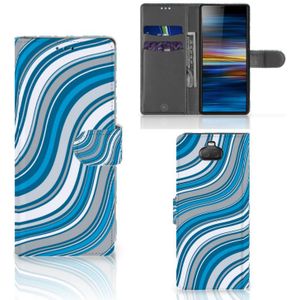 Sony Xperia 10 Telefoon Hoesje Waves Blue