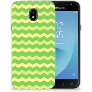 Samsung Galaxy J3 2017 TPU bumper Waves Green