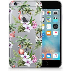 Apple iPhone 6 Plus | 6s Plus TPU Hoesje Flamingo Palms