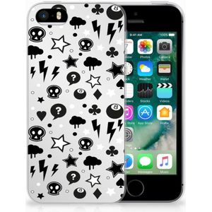 Silicone Back Case Apple iPhone SE | 5S Silver Punk
