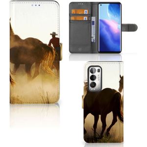 OPPO Find X3 Neo 5G Telefoonhoesje met Pasjes Design Cowboy