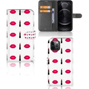 Apple iPhone 12 Pro Max Telefoon Hoesje Lipstick Kiss