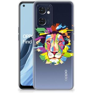 OPPO Reno 7 5G | Find X5 Lite Telefoonhoesje met Naam Lion Color