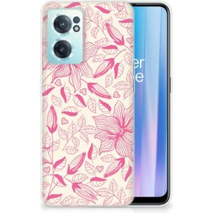 OnePlus Nord CE 2 5G TPU Case Pink Flowers