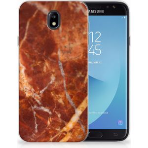 Samsung Galaxy J7 2017 | J7 Pro TPU Siliconen Hoesje Marmer Bruin