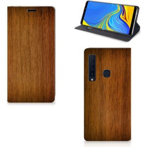 Samsung Galaxy A9 (2018) Book Wallet Case Donker Hout