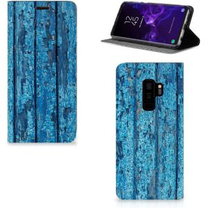 Samsung Galaxy S9 Plus Book Wallet Case Wood Blue