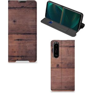 Sony Xperia 5 III Book Wallet Case Old Wood