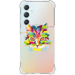 Samsung Galaxy S23 FE Stevig Bumper Hoesje Cat Color