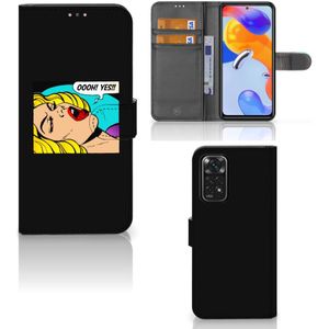 Xiaomi Redmi Note 11 Pro 5G/4G Wallet Case met Pasjes Popart Oh Yes