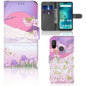 Xiaomi Mi A2 Lite Telefoonhoesje met Pasjes Bird Flying