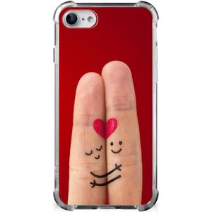 iPhone SE 2022/2020 | iPhone 8/7 Anti Shock Bumper Case Liefde - Origineel Romantisch Cadeau