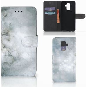 Hoesje Samsung Galaxy A6 Plus 2018 Painting Grey