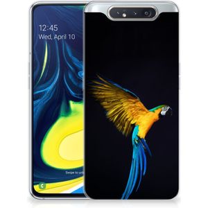 Samsung Galaxy A80 TPU Hoesje Papegaai