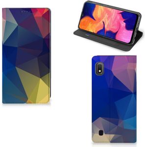 Samsung Galaxy A10 Stand Case Polygon Dark