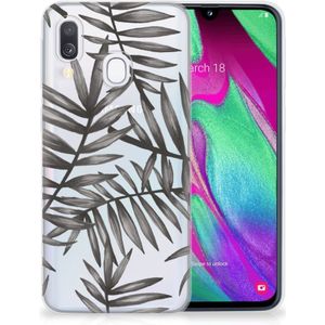 Samsung Galaxy A40 TPU Case Leaves Grey