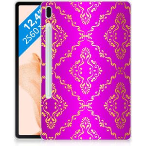 TPU Case Samsung Galaxy Tab S7FE Barok Roze
