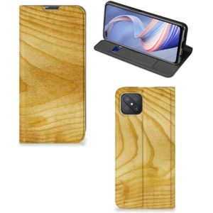 OPPO Reno4 Z 5G Book Wallet Case Licht Hout