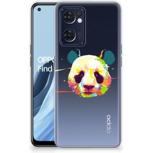 OPPO Reno 7 5G | Find X5 Lite Telefoonhoesje met Naam Panda Color