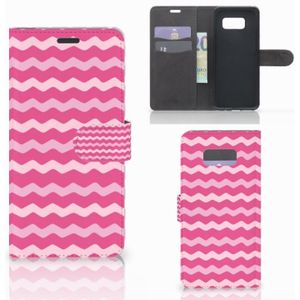 Samsung Galaxy S8 Plus Telefoon Hoesje Waves Pink