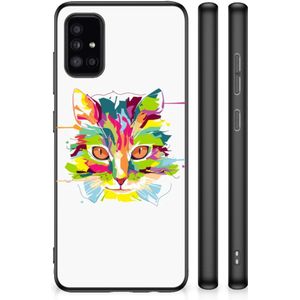 Samsung Galaxy A51 Bumper Hoesje Cat Color