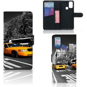 Alcatel 1S (2021) Flip Cover New York Taxi